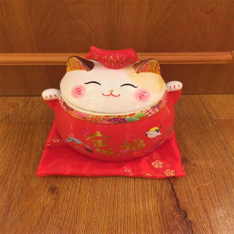 Nantai classic red sealed jar dry fruit candy storage jar