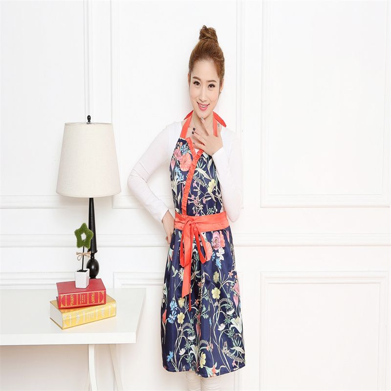 Slim-fit band apron Home kitchen waterproof oil cute catering special men and women custom work clothes waist waist summer thumbnail