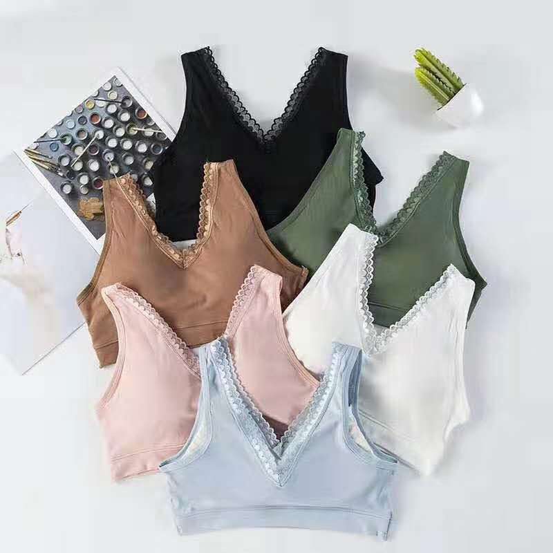 内衣女无钢圈小胸聚拢背心型女士收副乳上托胸罩薄款美背少女文胸43