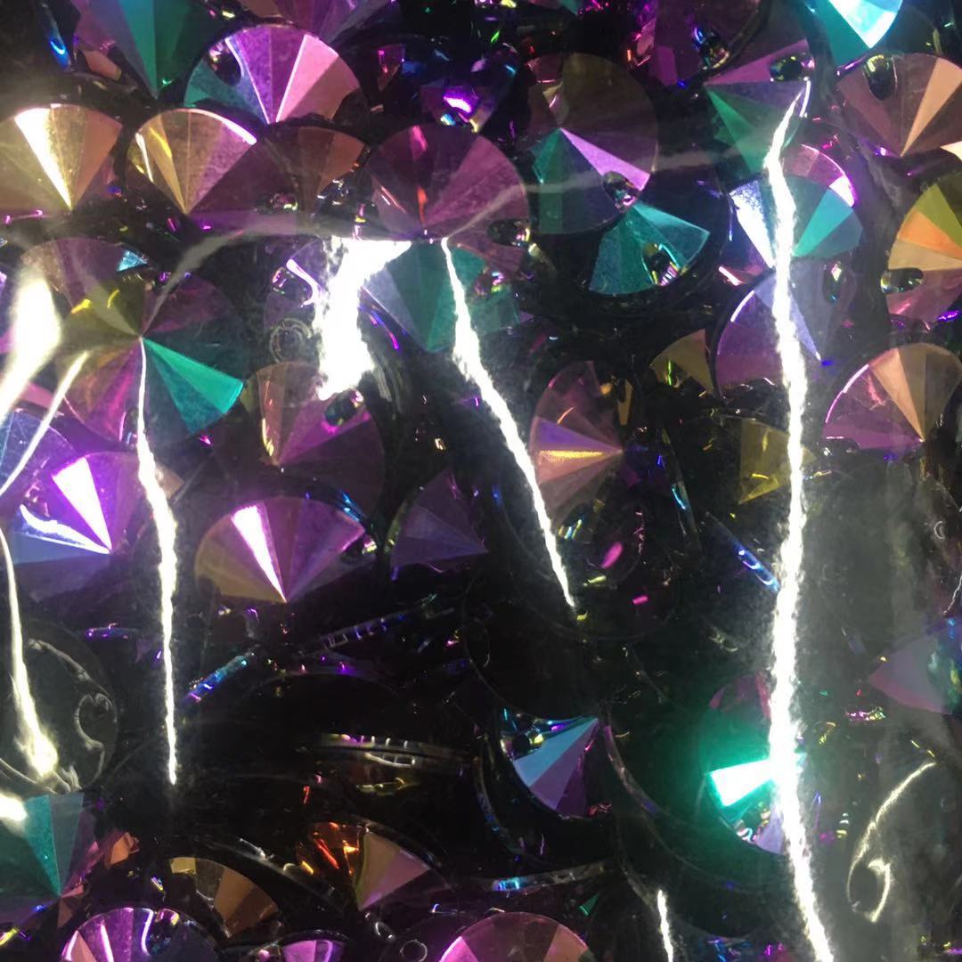 卫星亚克力树脂钻服装辅料二大钻饰厂家直销