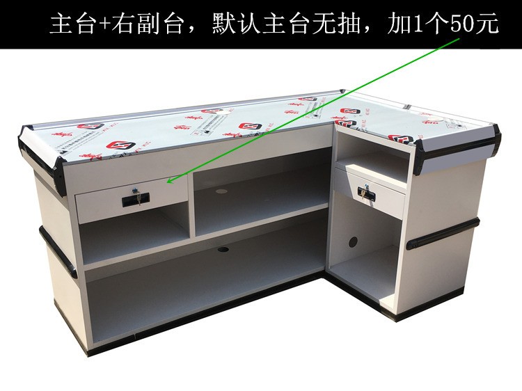 Supermarket cash register, supermarket payment counter, convenience store corner, snack store, baby store, stainless steel cash register counter detail image 9