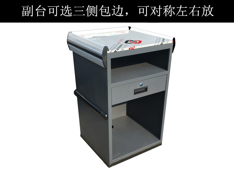 Supermarket checkout counter, fresh vegetable store checkout counter, Cashier desk detail image 3
