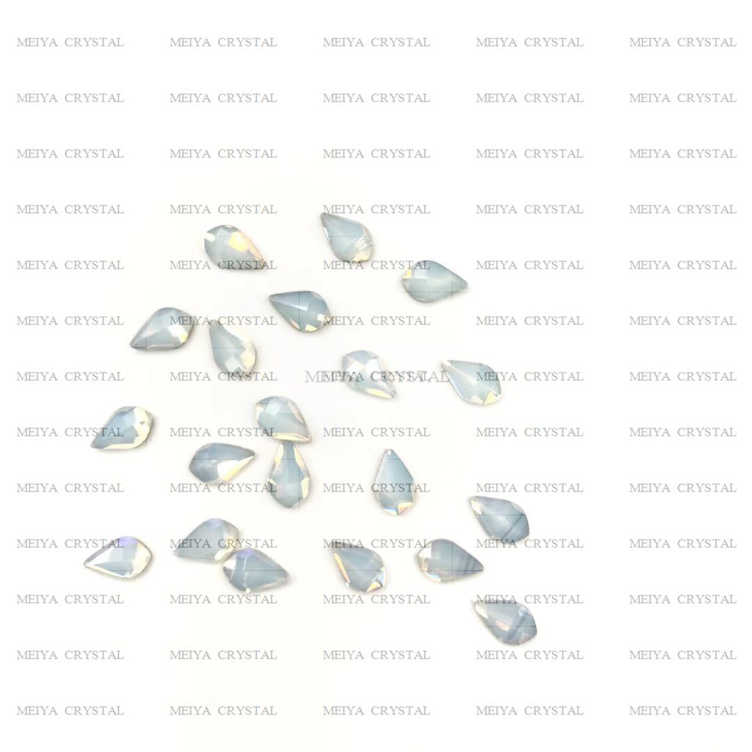 Nail drill flat-bottomed drill peach leaf iridescent AB protein iridescent drill girls love