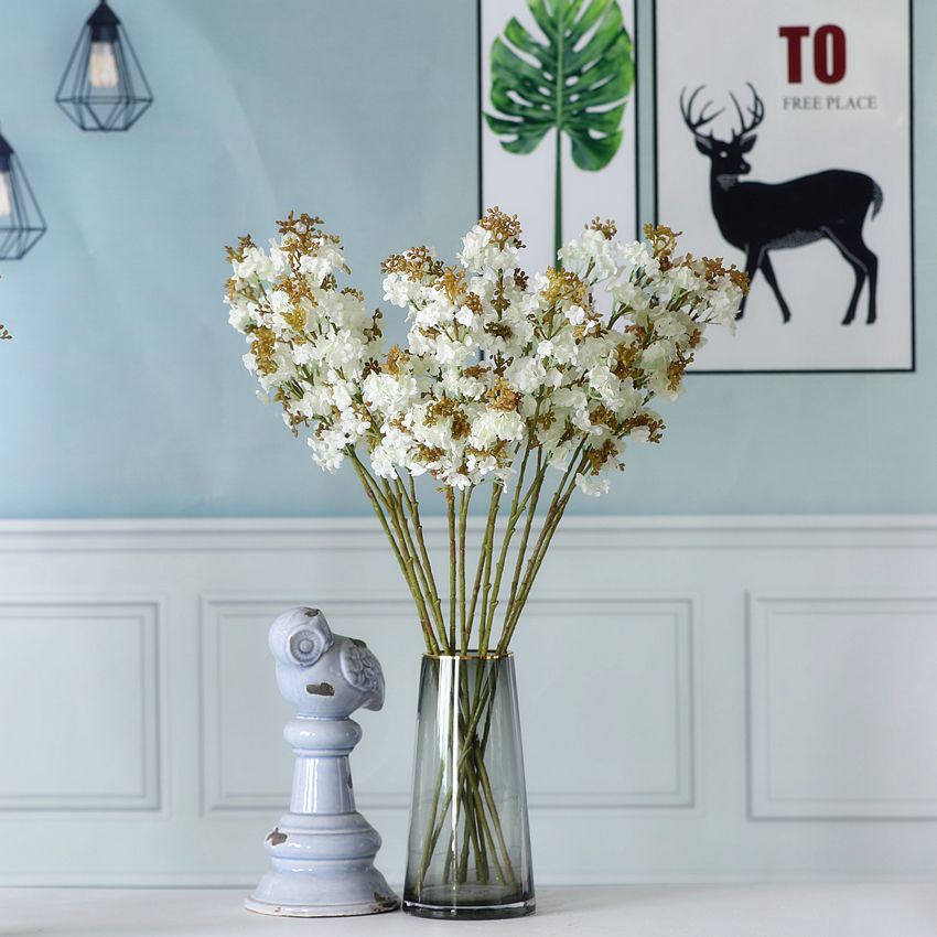 Artificial flower 2-pronged with soft fruit, snowball, hydrangea, high-end flower arrangement materials, home decoration, wedding artificial flowers, wedding PG-3 Application Scenario