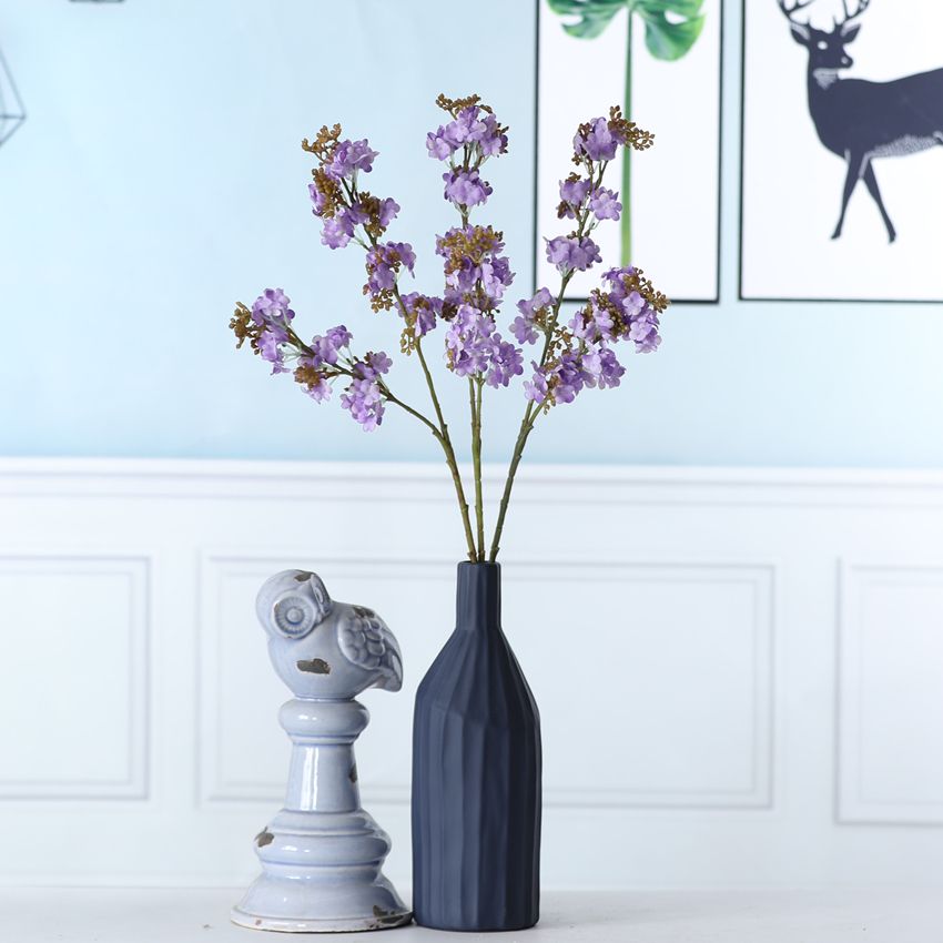 Artificial flower 2-pronged with soft fruit, snowball, hydrangea, high-end flower arrangement materials, home decoration, wedding artificial flowers, wedding PG-3 Specification image