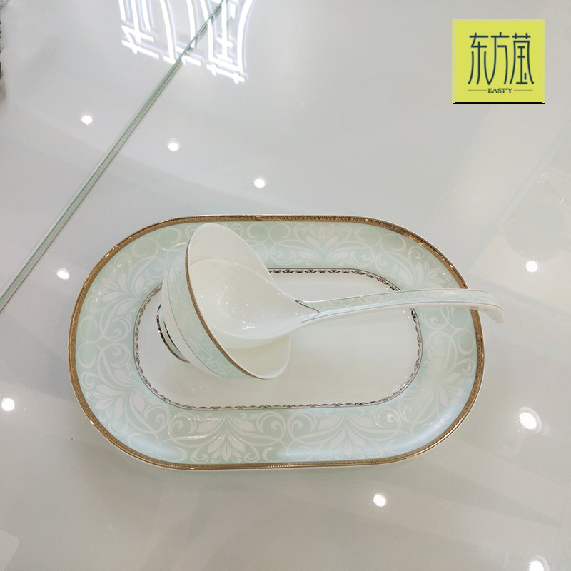 Ceramic tableware sets, bone China, bone China sets, gift bowls, bowl, plate and dish sets, kitchen ceramic gifts, bone China bowls, bone China plates, light luxury tableware detail image 6