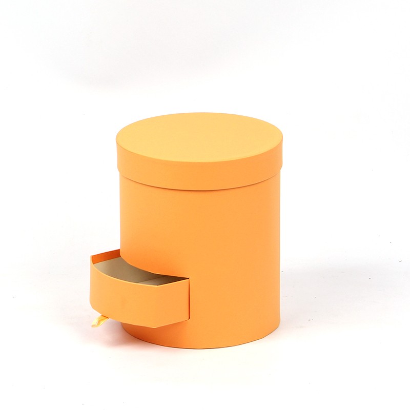 小号马卡龙色系抱抱桶花盒双层抽屉礼品盒伴手礼盒圆形礼盒批发详情图6