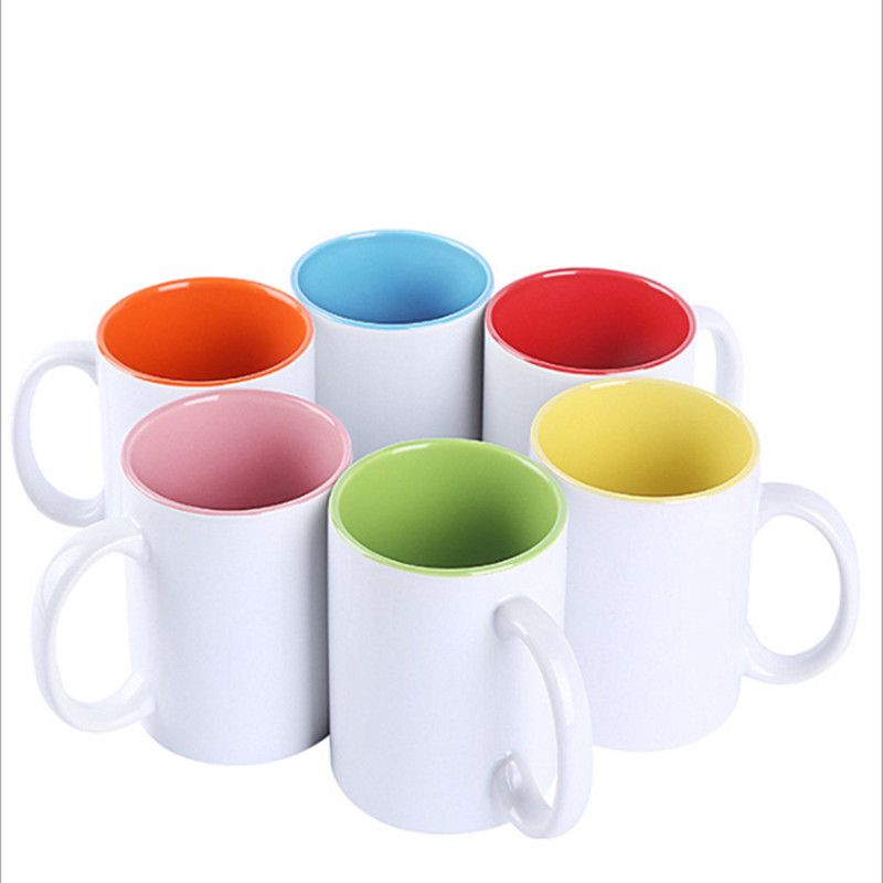 Taza de impresión de transferencia de calor personalizado diy mark cerámica en blanco publicidad impresión gráfico foto logotipo al por mayor Item Picture