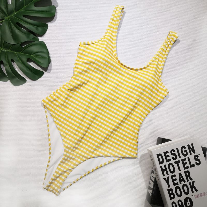 New One-Piece Swimsuit Women Foreign Trade Europe And The United States Sports Swimsuit Outside The Single details Picture