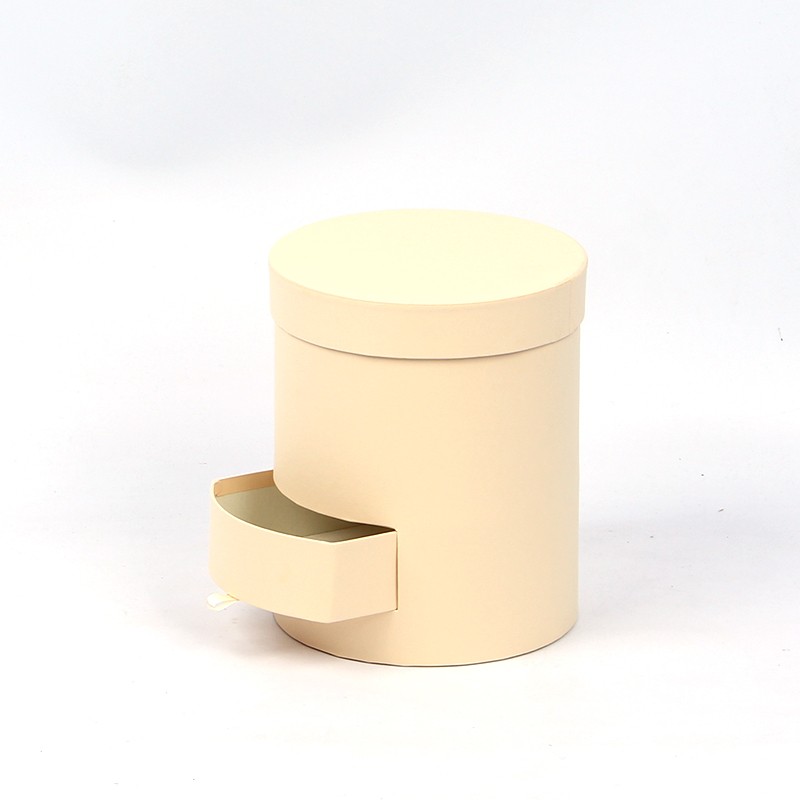 小号马卡龙色系抱抱桶花盒双层抽屉礼品盒伴手礼盒圆形礼盒批发详情图5