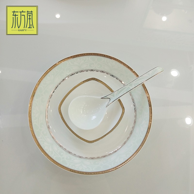 Ceramic tableware sets, bone China, bone China sets, gift bowls, bowl, plate and dish sets, kitchen ceramic gifts, bone China bowls, bone China plates, light luxury tableware detail image 8