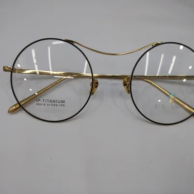 23125 store side show for glasses young myopia frames primary school glasses frames can be matched with degree b titanium pure round retro sorghum thumbnail