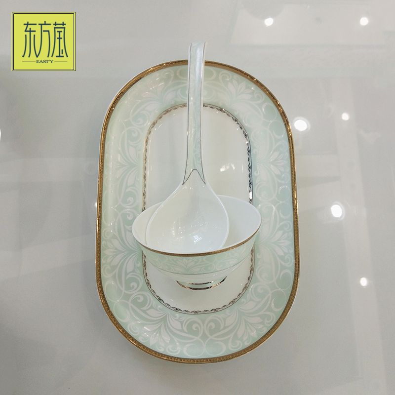 Ceramic tableware sets, bone China, bone China sets, gift bowls, bowl, plate and dish sets, kitchen ceramic gifts, bone China bowls, bone China plates, light luxury tableware Application Scenario