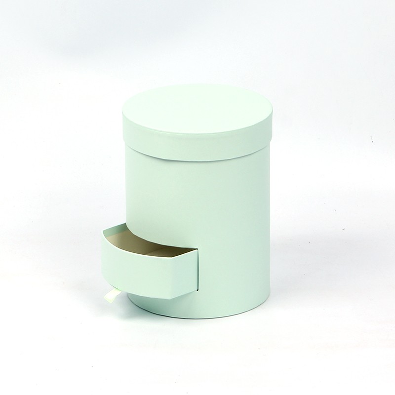 小号马卡龙色系抱抱桶花盒双层抽屉礼品盒伴手礼盒圆形礼盒批发详情图7