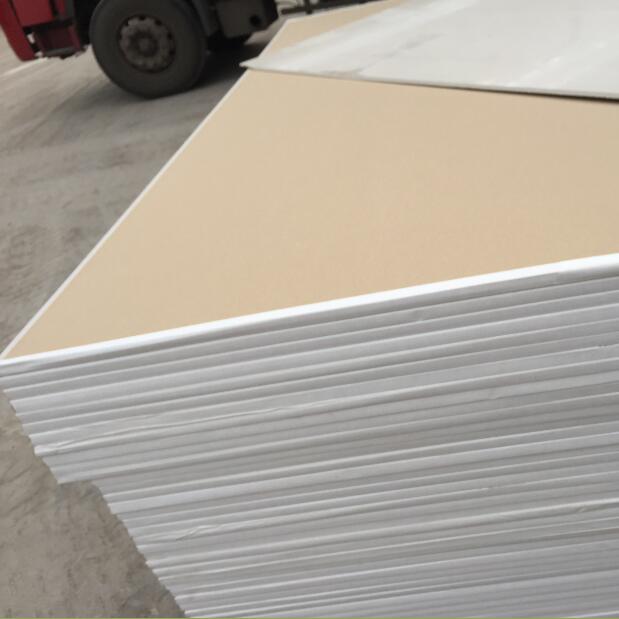 9.5mm gypsum board paper-faced Partition wall ceiling gypsum material   Stores, offices, hotels,  homes, can be divided and painted 10mm*4ft*8ft thumbnail
