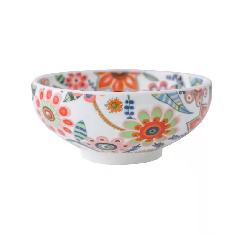 蝶恋花系列 高温釉中彩陶瓷餐具盘碗碟套装 饭碗菜盘面碗简约盘碗详情图13