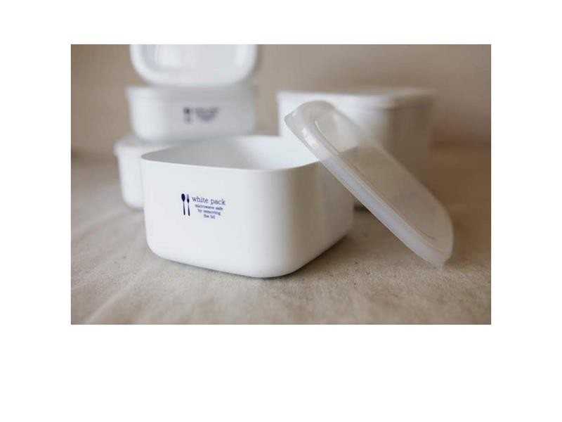 日本进口nakaya清新白保鲜盒冰箱冷藏干物收纳盒可微波加热收纳盒【700ml】详情图5