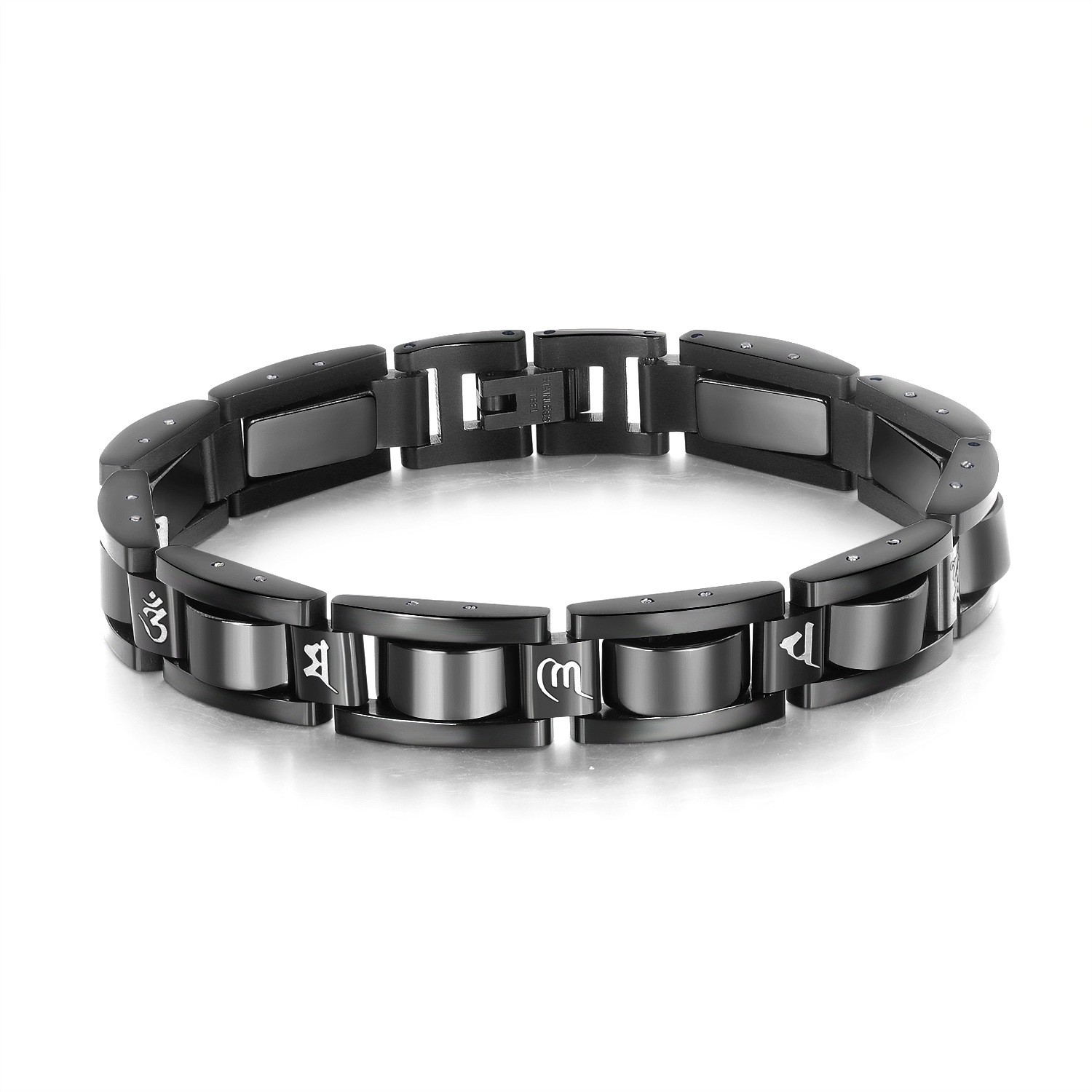 هدية من الرجل من أجل حرفة شعر مصنوعة من سوار من التيتانيوم detail image 2