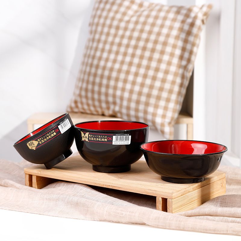 日本原装进口NAKAYA日式和风碗塑料碗学生餐碗饭碗汤碗面碗餐具产品图