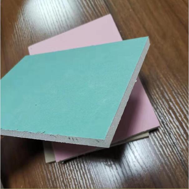 9.5mm paper-faced Partition wall ceiling gypsum board Stores, offices, hotels, Waterproof and moisture-proof 10mm*4ft.*8ft full figure