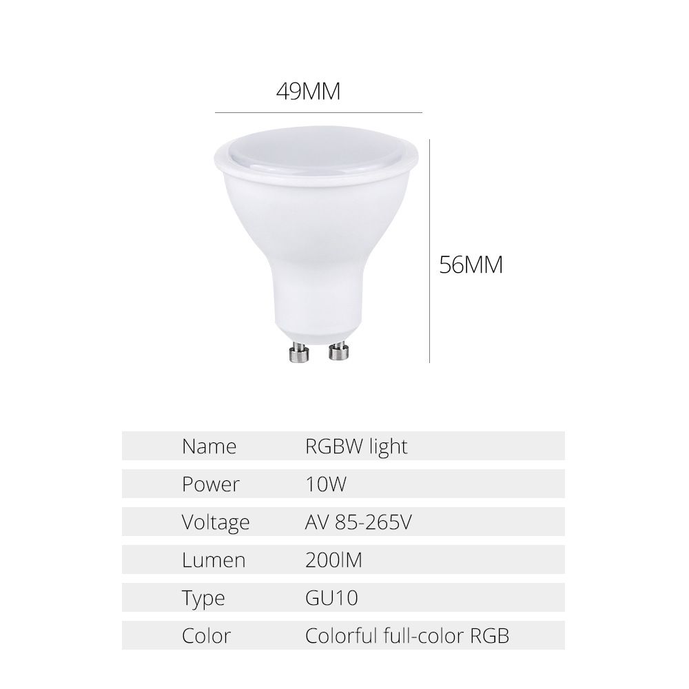 LED smart lamp cup, LED seven-color lamp cup, LEDMR16 lamp cup Specification image