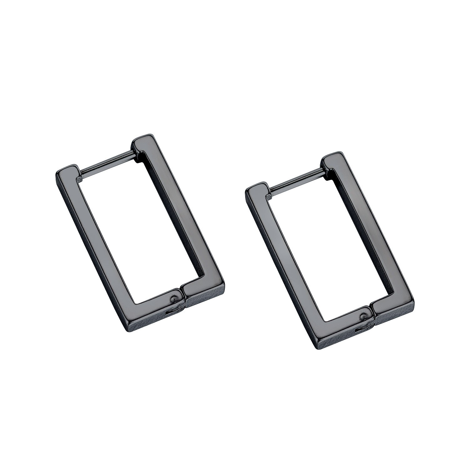 Wholesale of Korean-style cross-border simple and elegant rectangular ear studs, geometric titanium steel personalized men's earrings and ear buckles from the manufacturer detail image 1