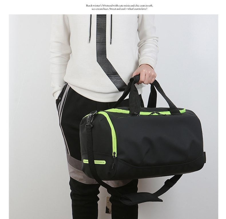 跨境手提旅行包防水皮膜干湿分离包游泳运动健身包多功能旅行背包详情图8