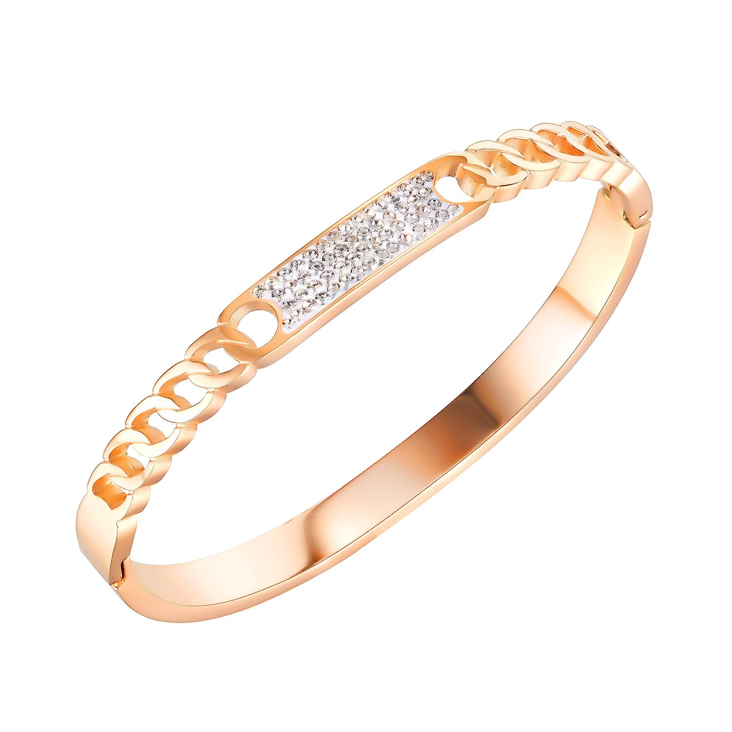 Classic and niche design, trendy, exquisite and versatile, with an extremely high level of appearance. 2021 new titanium steel bracelet for women detail image 1