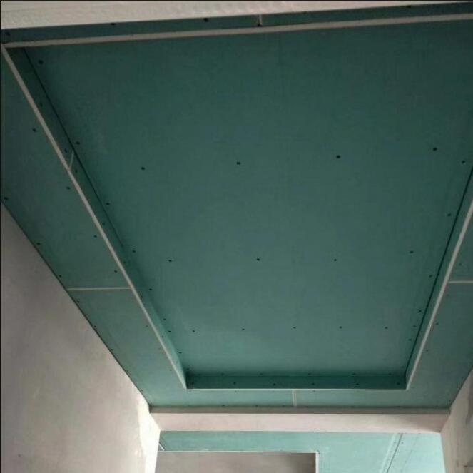 9.5mm paper-faced Partition wall ceiling gypsum board Stores, offices, hotels, Waterproof and moisture-proof 10mm*4ft.*8ft details Picture