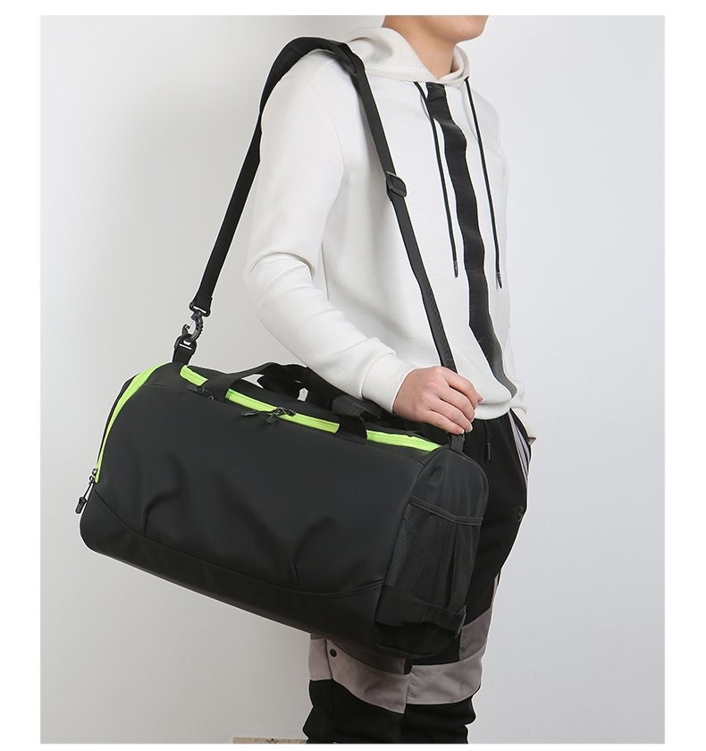 跨境手提旅行包防水皮膜干湿分离包游泳运动健身包多功能旅行背包详情图7