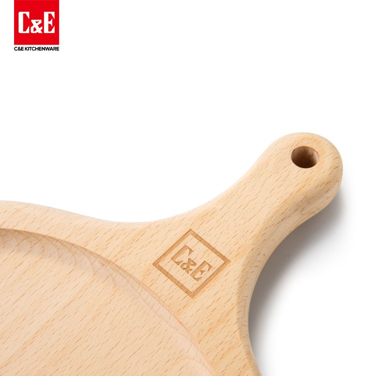 C&E Kitchenware Beech Pizza Board Cutting Board Natural Solid Wood Mildew Resistant And Waterproof 20Cm Application Scenario