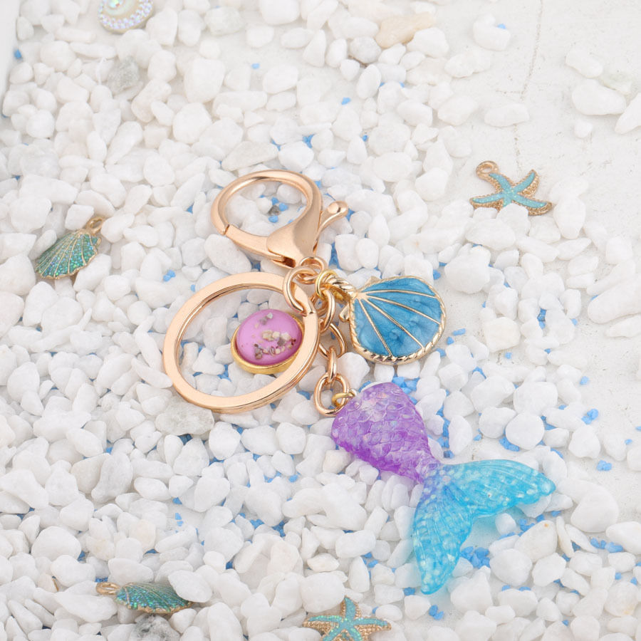 Small fresh fish tail keychain series of 3 pieces set 3