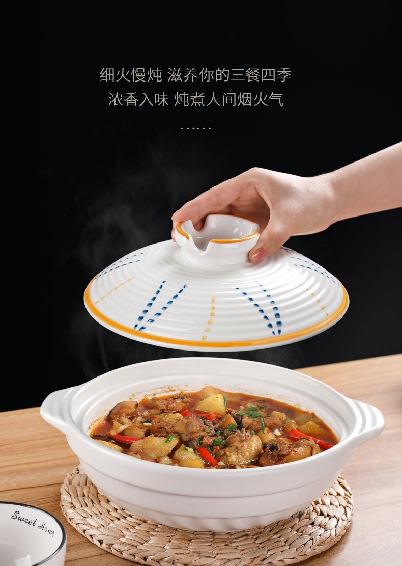 Pottery Pot King Ceramic Clay Pot 煲仔饭 Clay pot Soup braised Chicken small clay pot earthenware pot pic 14