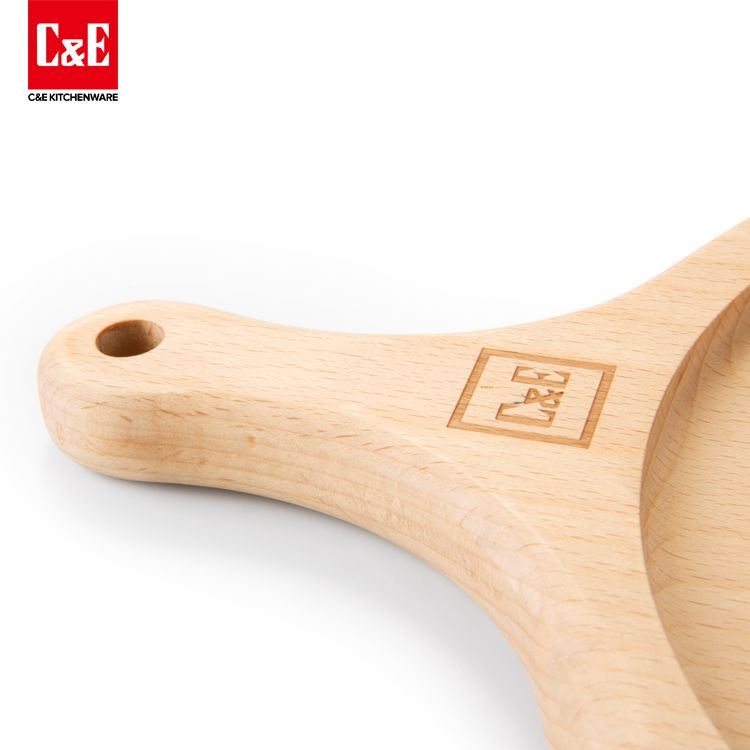 C&E Kitchenware Beech Pizza Board Cutting Board Natural Solid Wood Mildew Resistant And Waterproof 20Cm Item Picture