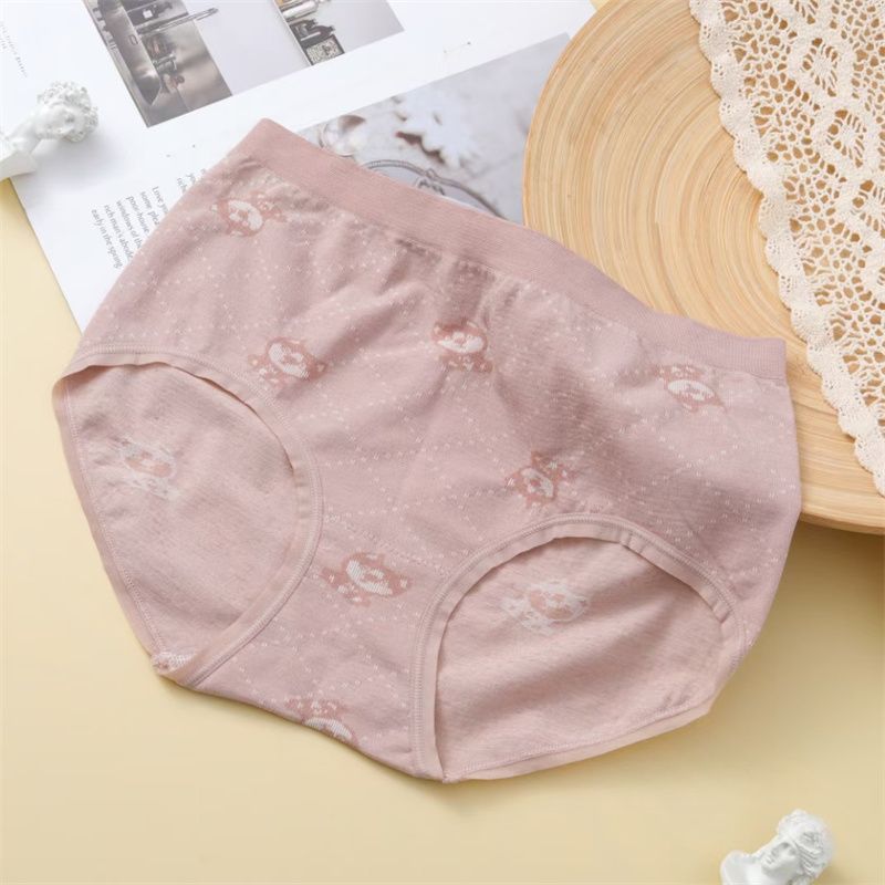 Seamless Back Sports Briefs Summer Comfort Breathable Comfort Underwear Women's Briefs 4