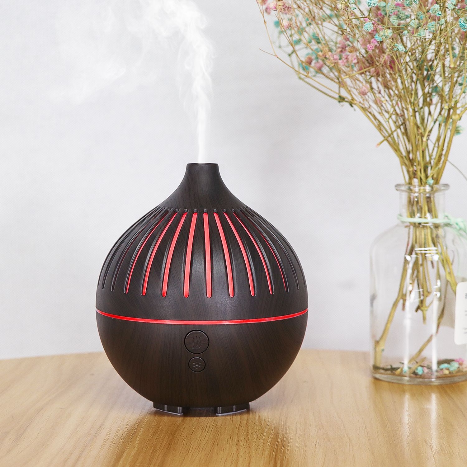 KP-5301 madera grano color luz USB humidificador aroma difusor Application Scenario
