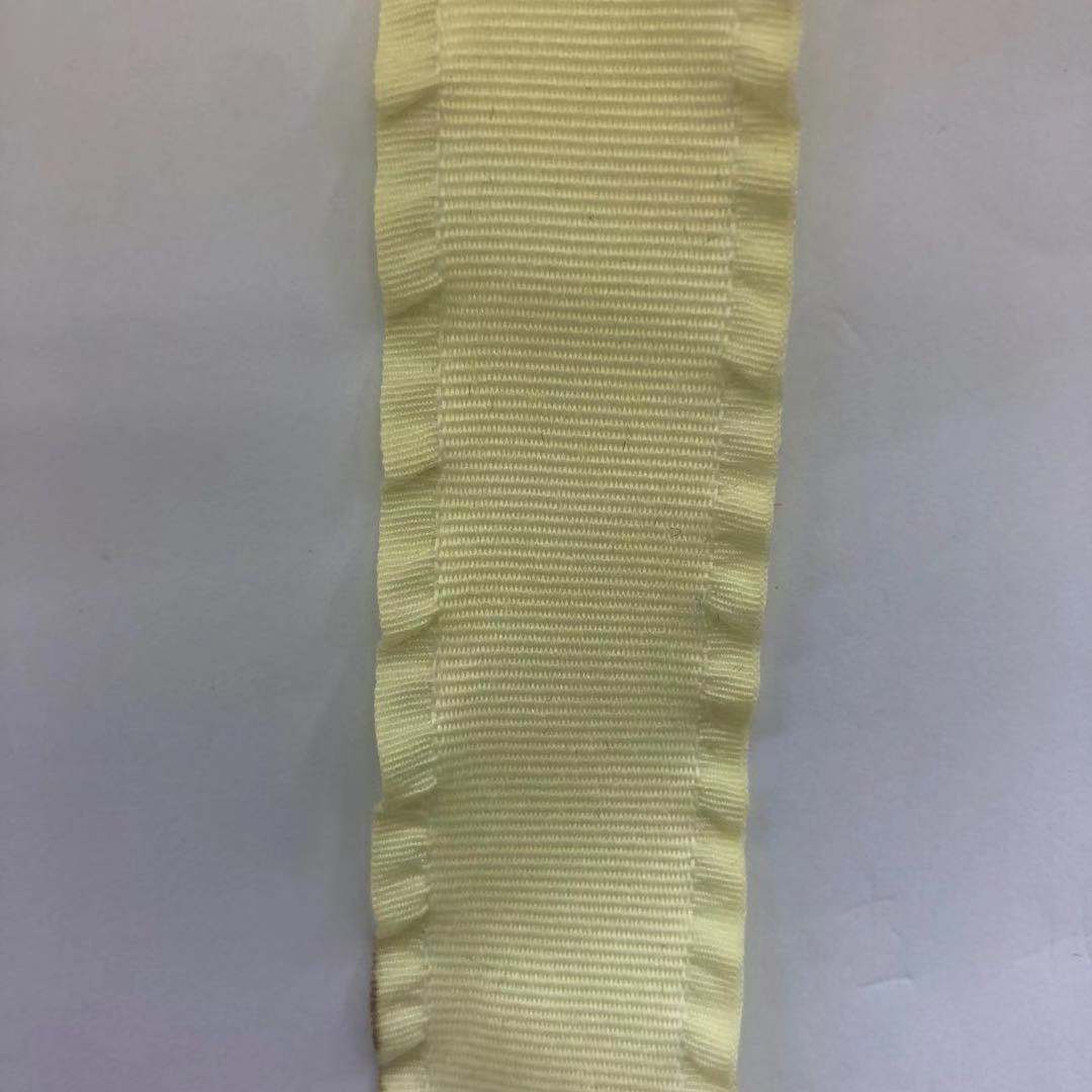 GM210207-012#1.5公分纯色绉边彩色织带-黄色