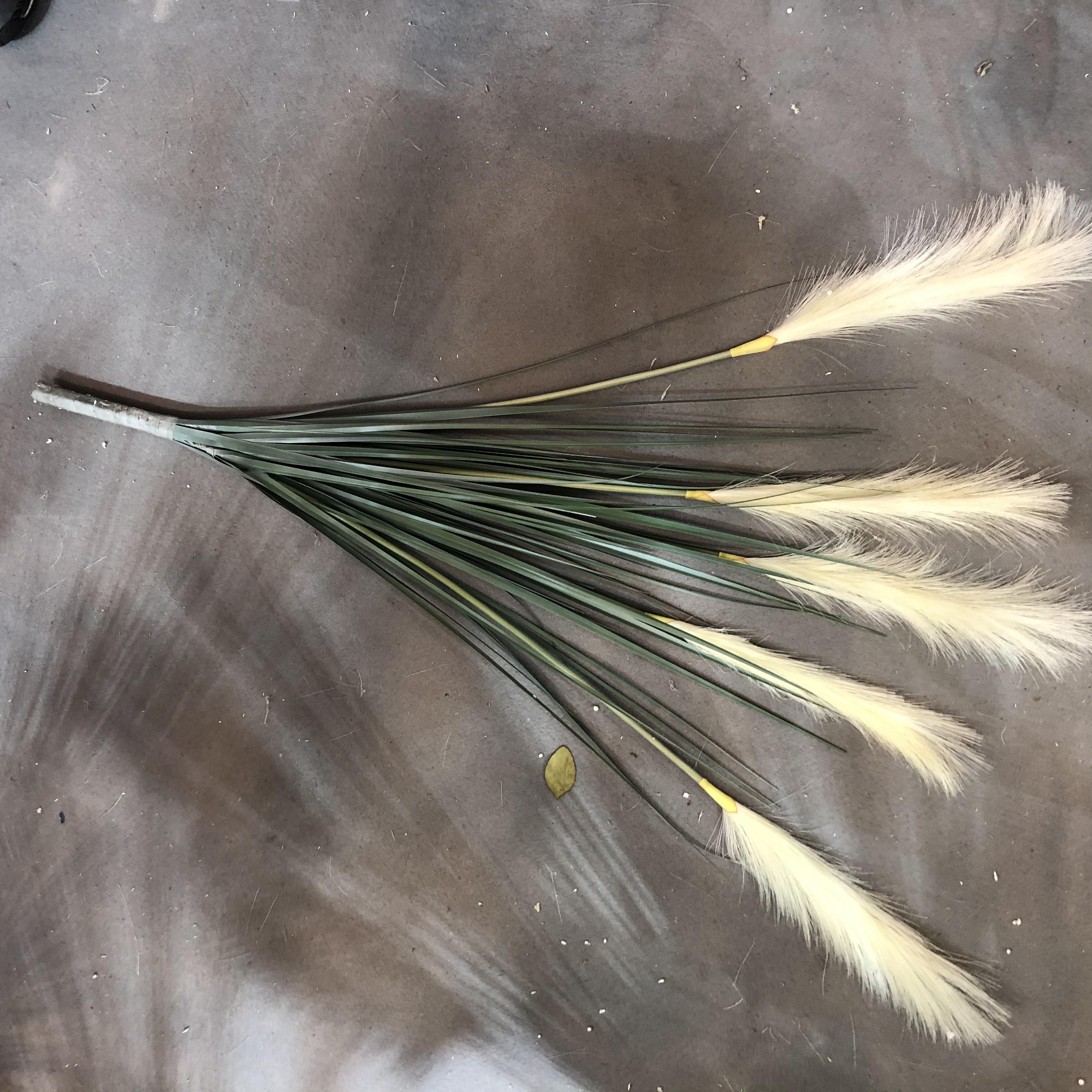 Artificial reeds, dog tails, onion grass, artificial flowers, large plant bonsai, Nordic decorative potted plants, indoor floor-standing green plants pic 6