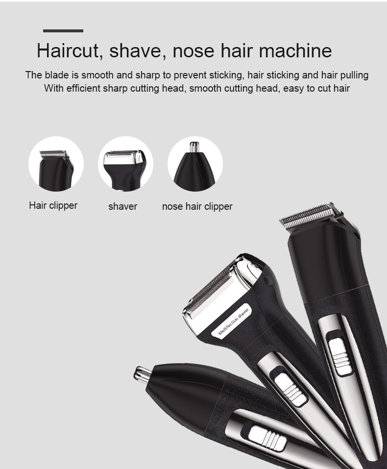 DALING-9013 Reciprocating electric rechargeable Razor, three-in-one multi-functional Hairdresser and nose hair remover for export wholesale detail image 4