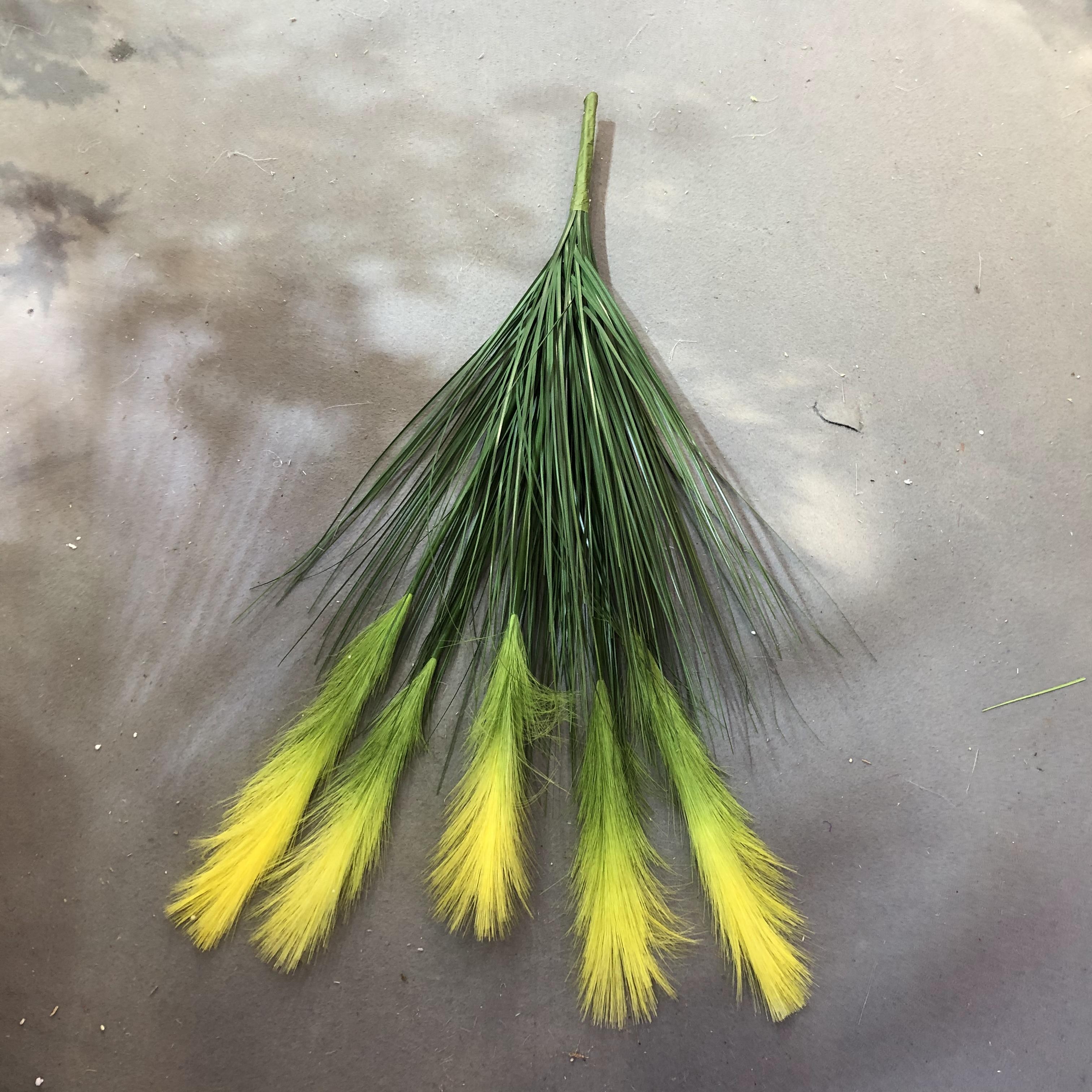 Artificial reeds, dog tails, onion grass, artificial flowers, large plant bonsai, Nordic decorative potted plants, indoor floor-standing green plants pic 12