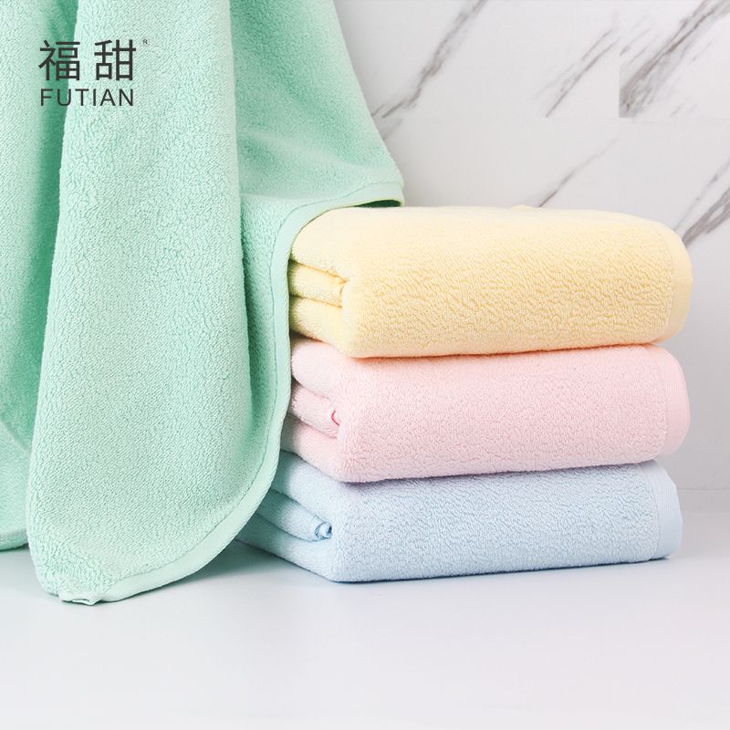 Yiwu Quality Products - Futian Pure Cotton Towel and Bath Towel Set, high-end fish-scale wool color random 1 bath towel +2 towels