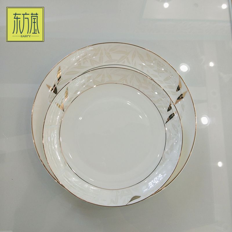 Ceramic tableware includes gift bowl sets, bowl sets, plate and dish sets, dowry bowls, home light luxury tableware sets, plate and bowl sets Specification image