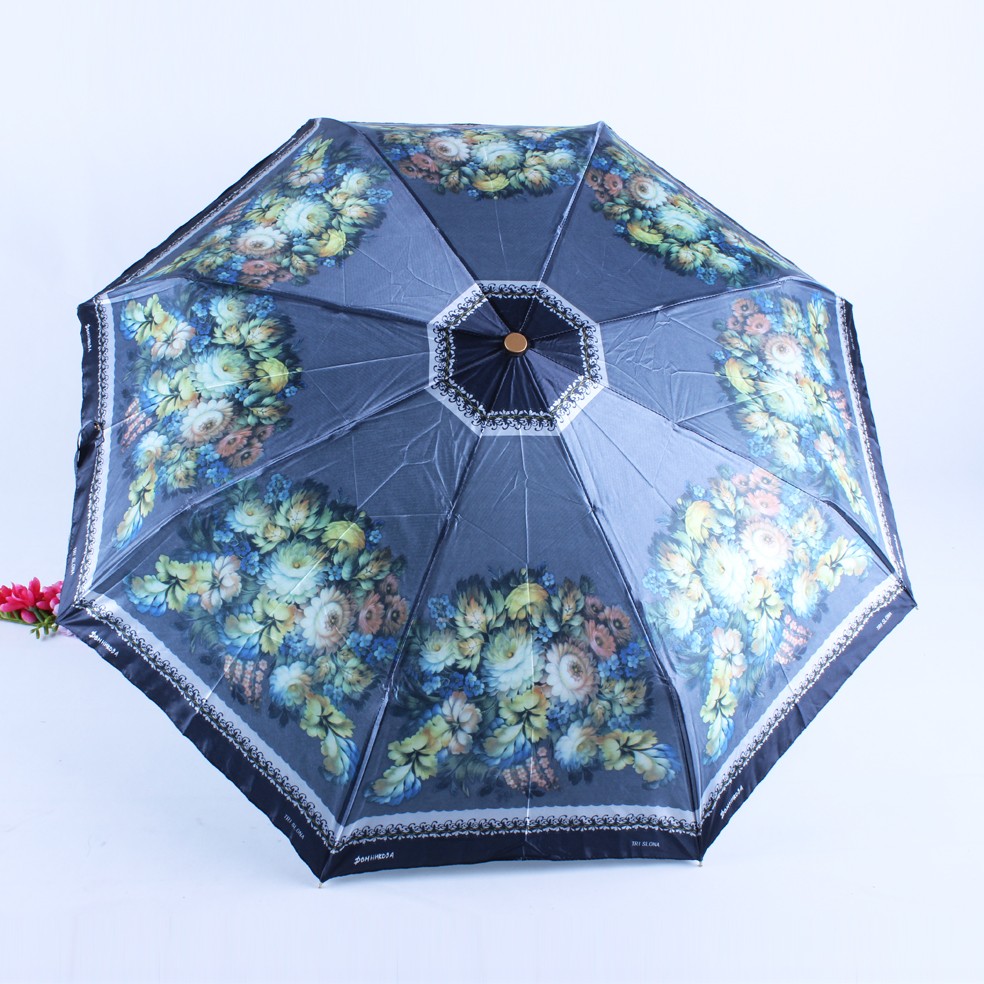 Colorant three-fold fully automatic super windproof digital printing AUTO folding umbrella detail image 10