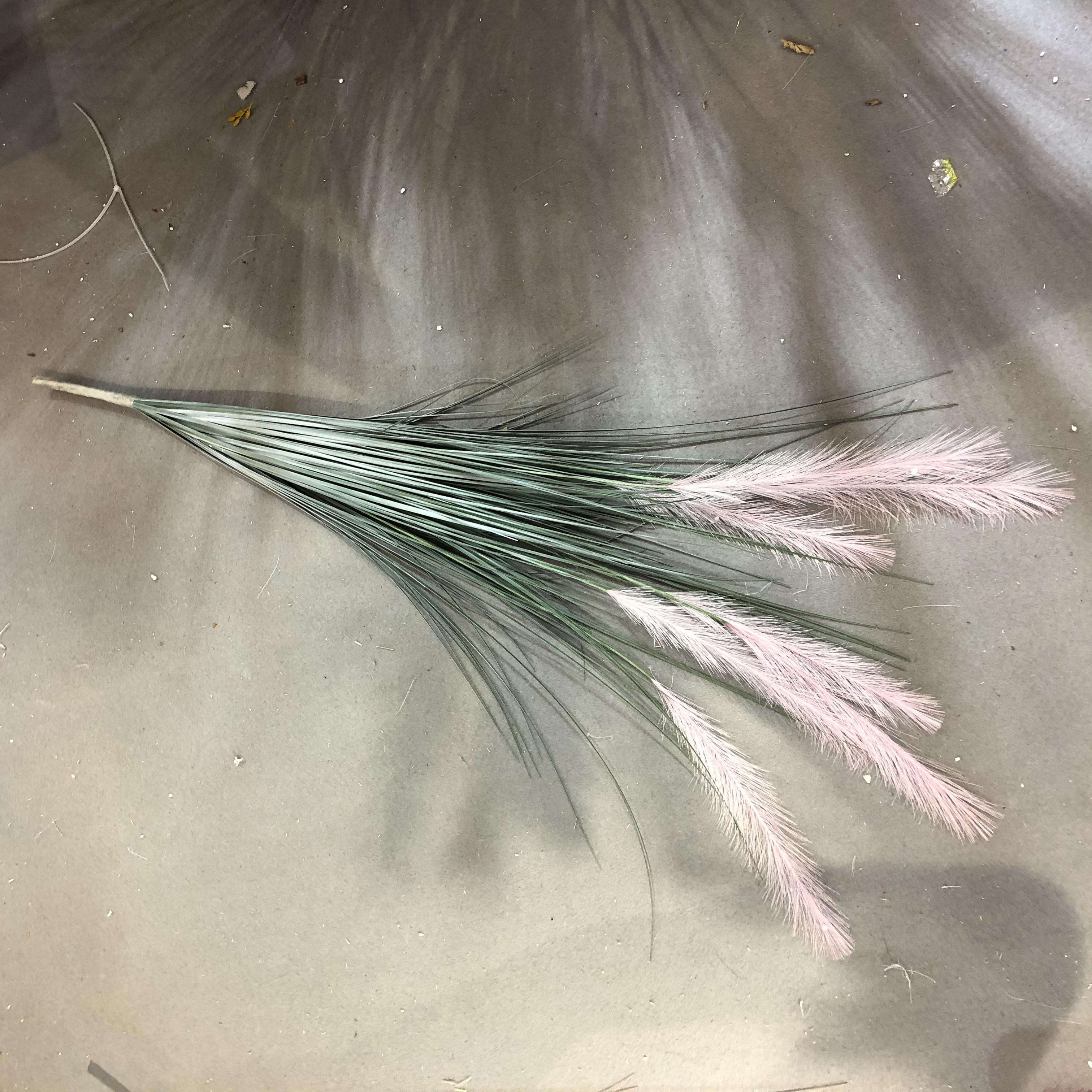 Artificial reeds, dog tails, onion grass, artificial flowers, large plant bonsai, Nordic decorative potted plants, indoor floor-standing green plants pic 7