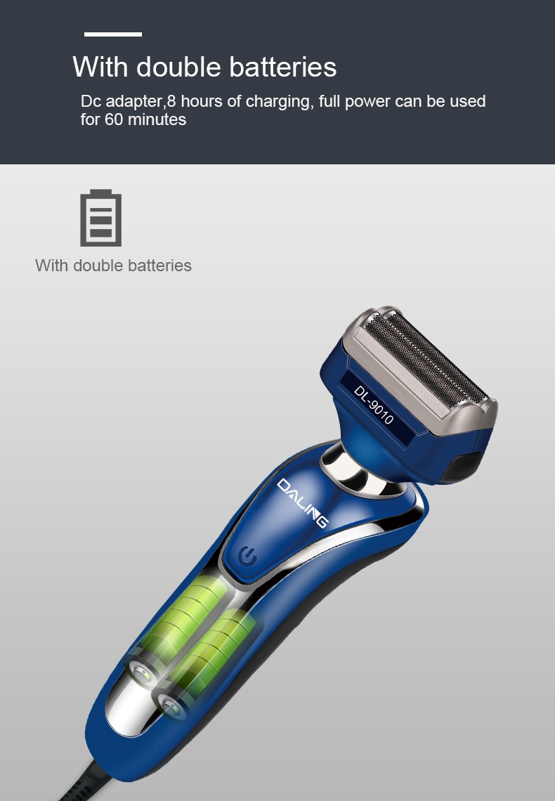 DALING-9010 Reciprocating electric rechargeable Razor, three-in-one multi-functional Hairdresser and nose hair remover for export wholesale detail image 5