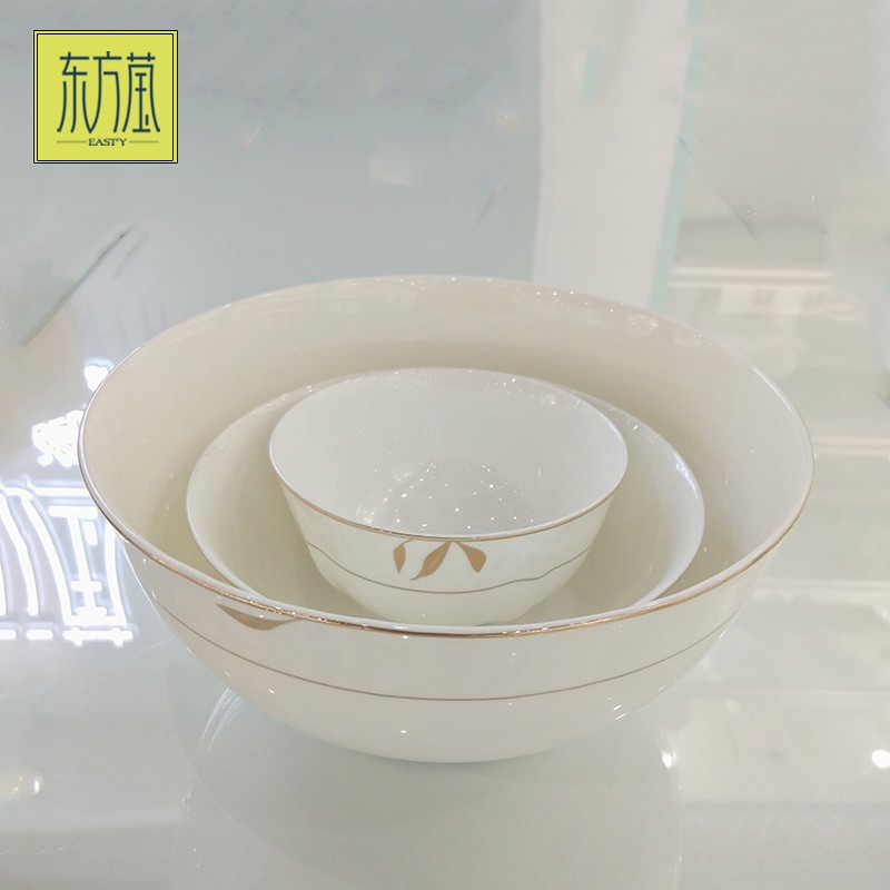 Ceramic tableware includes gift bowl sets, bowl sets, plate and dish sets, dowry bowls, home light luxury tableware sets, plate and bowl sets detail image 8