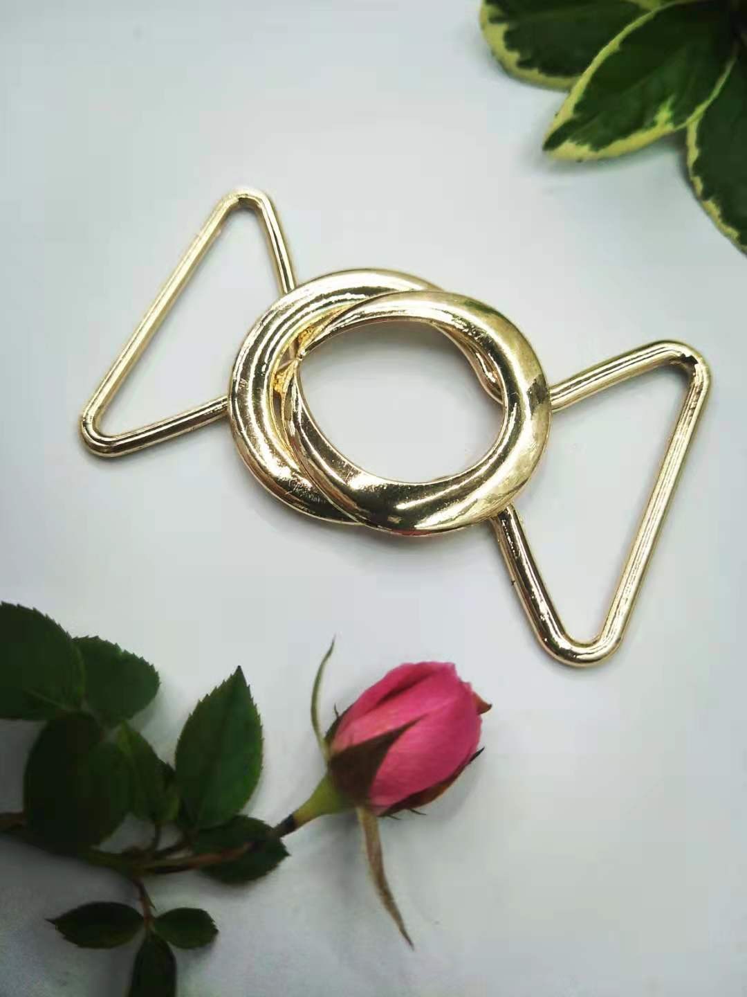 2021爆款 雾金衣角扣 合金圆档扣鞋服配件饰扣  风衣外套毛衣腰带装饰扣 皮带扣详情图3