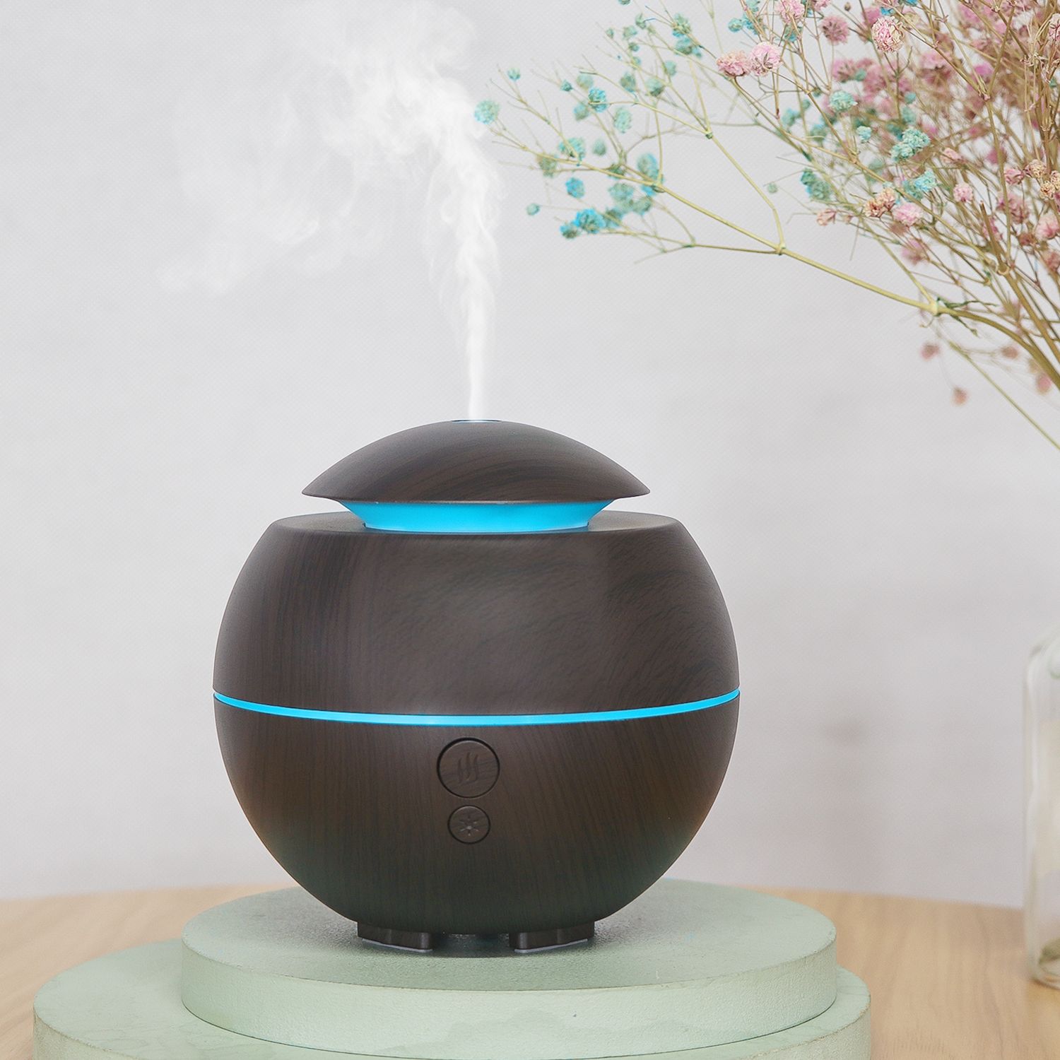 KP-5304 madera grano USB color lámpara aromaterapia humidificador Application Scenario