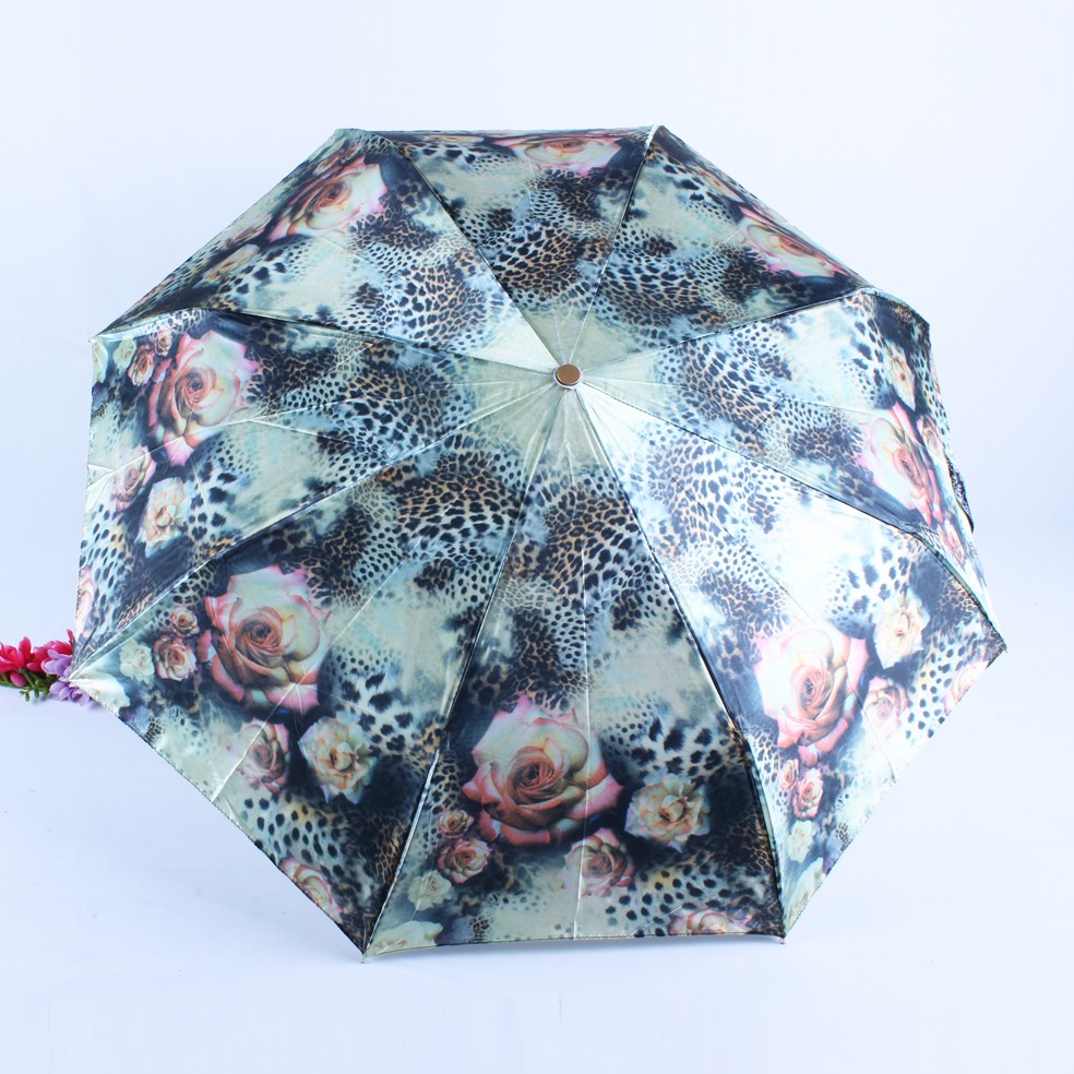 Colorant three-fold fully automatic super windproof digital printing AUTO folding umbrella detail image 12
