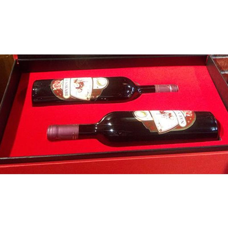 集颜酒庄两只装酒礼盒